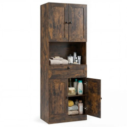 Dulap pentru baie Costway JV13228CF (Brown) Thumb