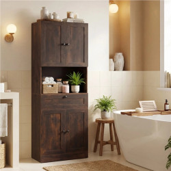 Dulap pentru baie Costway JV13228CF (Brown) Thumb