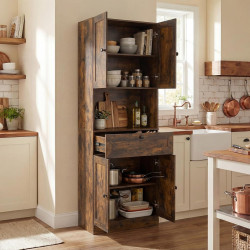 Dulap pentru baie Costway JV13228CF (Brown) Thumb