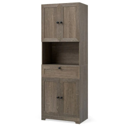 Шкаф для ванной Costway JV13228GR (Grey) Thumb