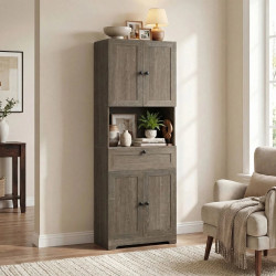 Шкаф для ванной Costway JV13228GR (Grey) Thumb