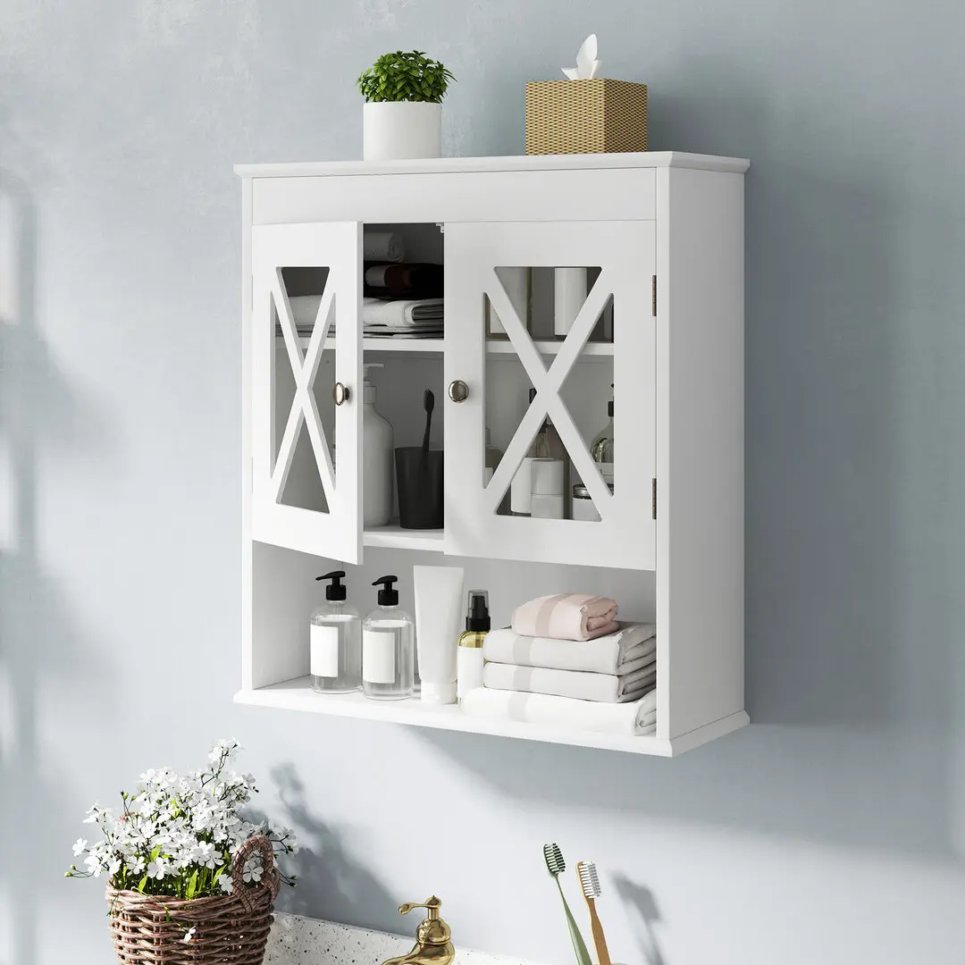 Dulap pentru baie Costway BA8175WH (White)