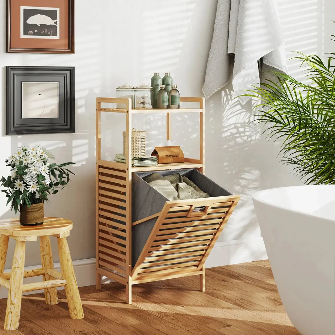 Шкафчик для ванной Costway JV12472NA (Natural)