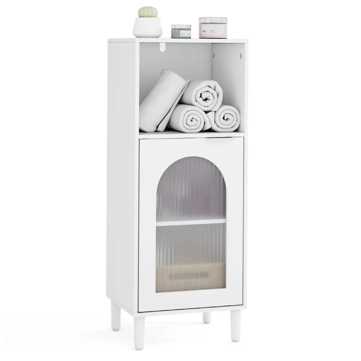 Шкафчик для ванной Costway JV12697WH (White) - 2
