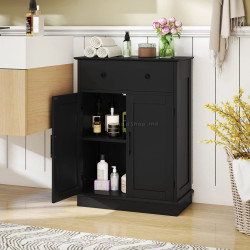 Шкафчик для ванной Costway JV12806DK (Black)