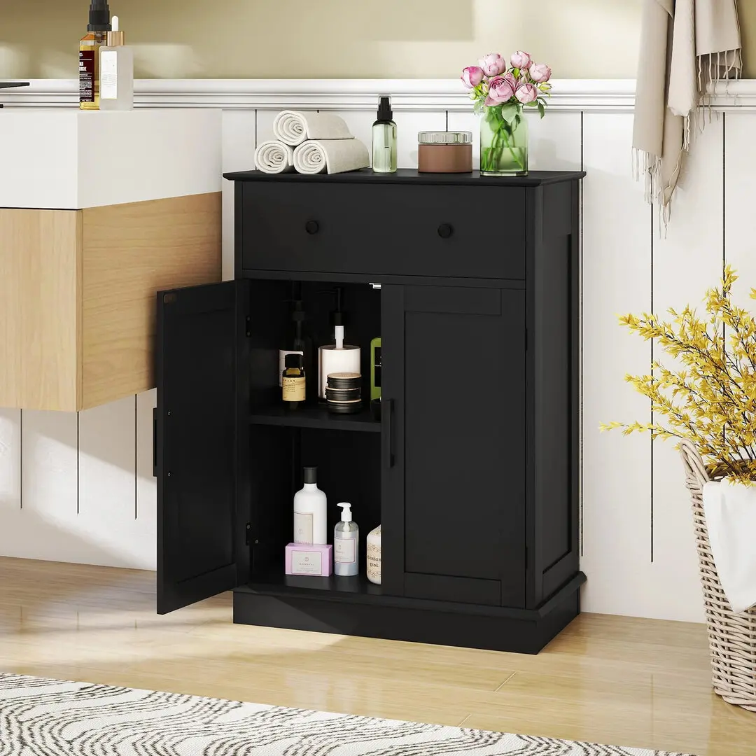 Шкафчик для ванной Costway JV12806DK (Black)