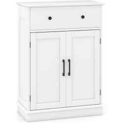 Шкафчик для ванной Costway JV12806WH (White) Thumb