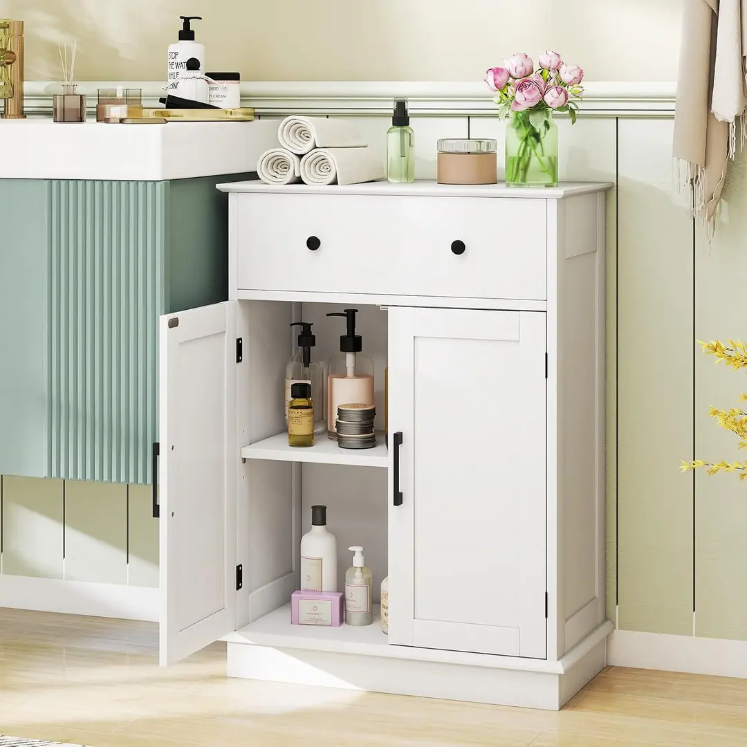 Шкафчик для ванной Costway JV12806WH (White)