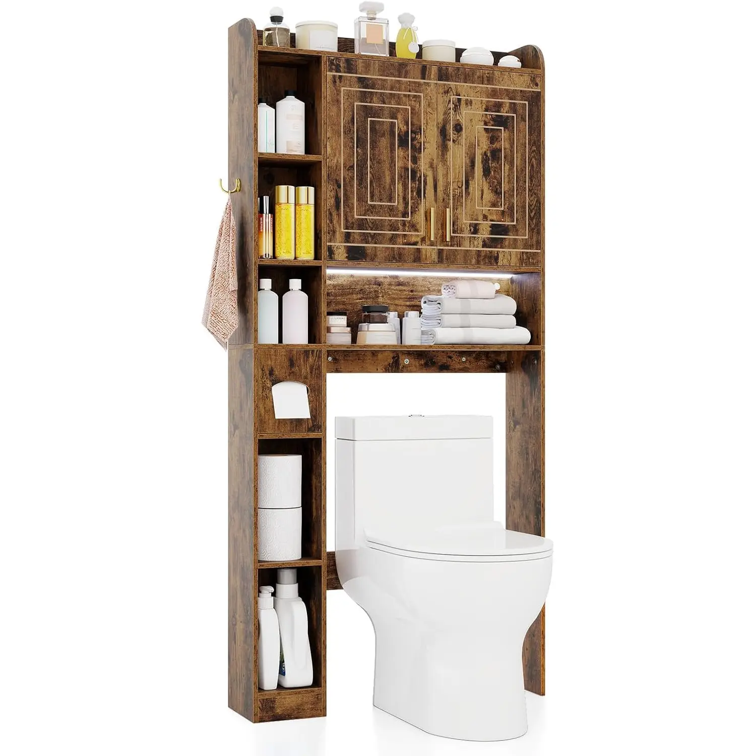 Шкафчик для ванной Costway JV12820CF (Brown) - 3