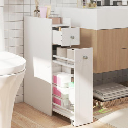 Шкафчик для ванной Costway JV12829WH (White)
