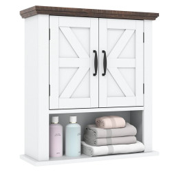 Шкафчик для ванной Costway JV12880WH (White) Thumb