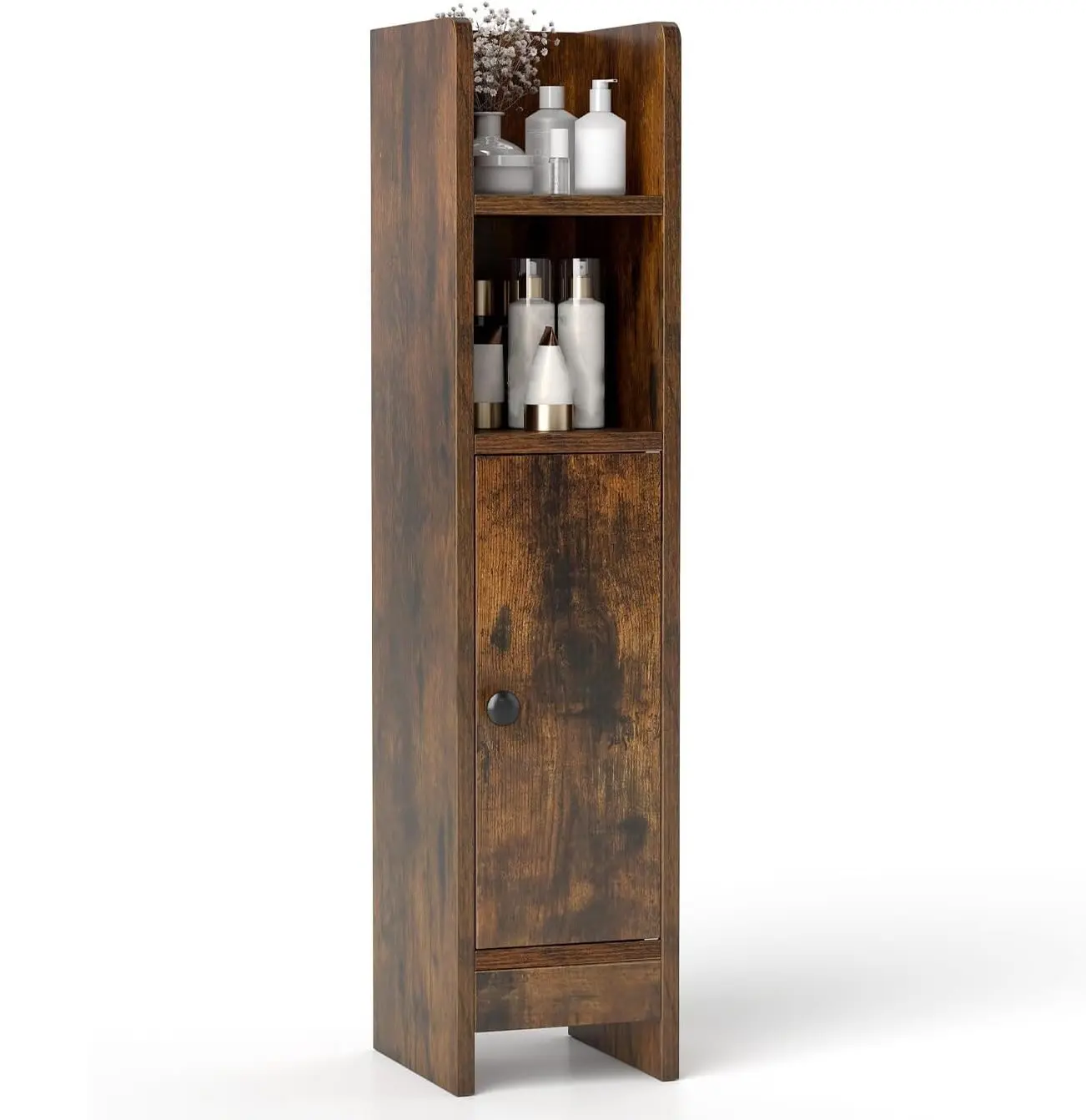 Шкафчик для ванной Costway JV12885CF (Brown) - 3