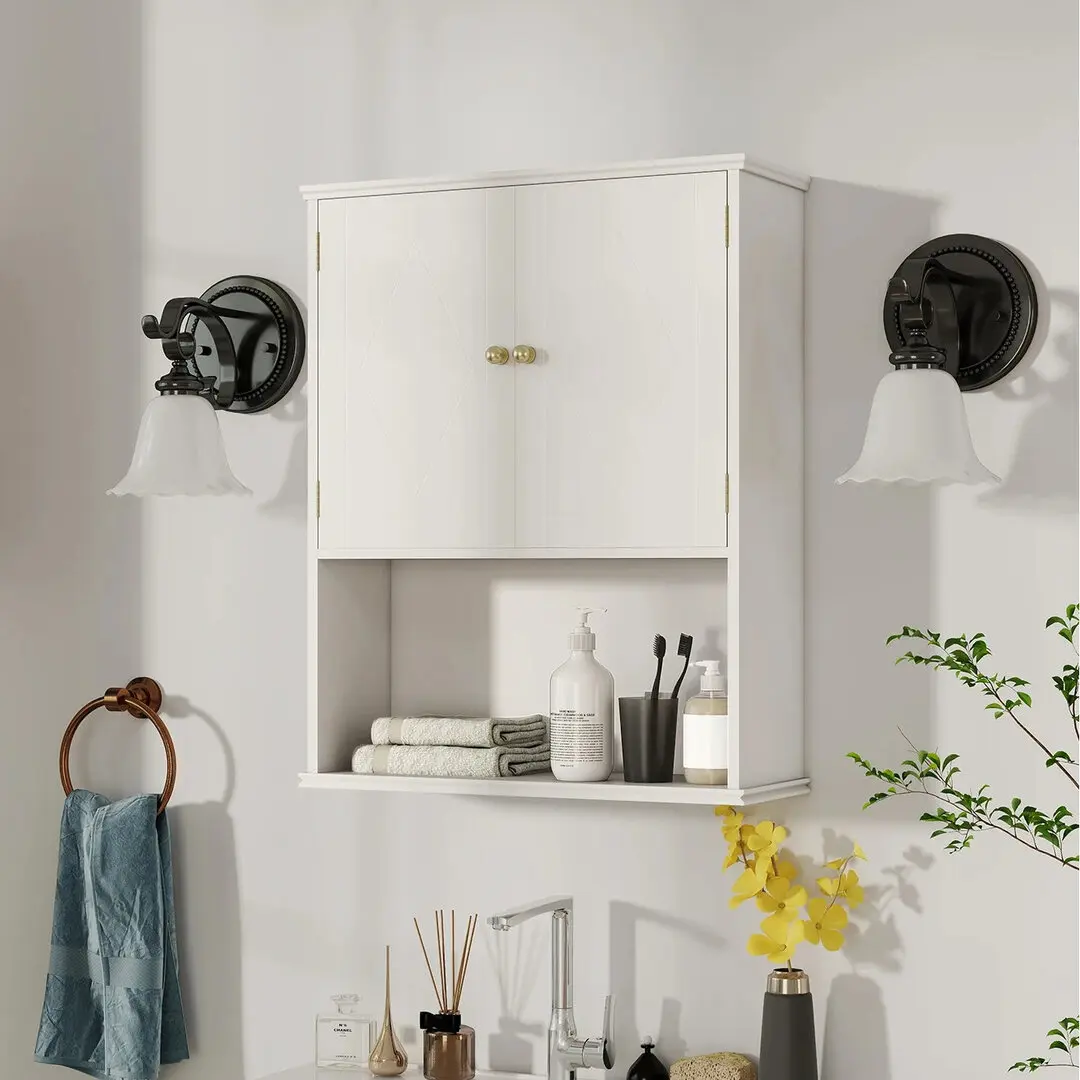 Dulap pentru baie Costway JV12897WH (White)