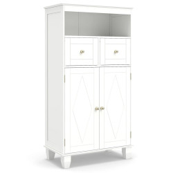 Шкафчик для ванной Costway JV12898WH (White) Thumb