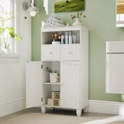 Шкафчик для ванной Costway JV12898WH (White)