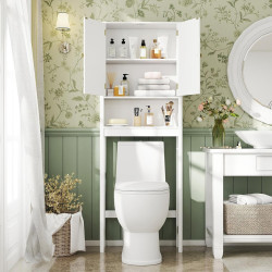 Шкафчик для ванной Costway JV12943WH (White) Thumb