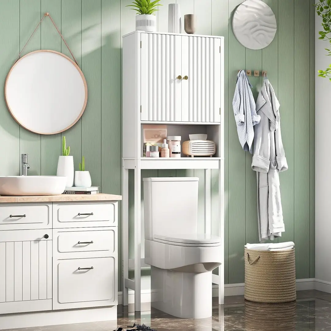 Шкафчик для ванной Costway JV12943WH (White)