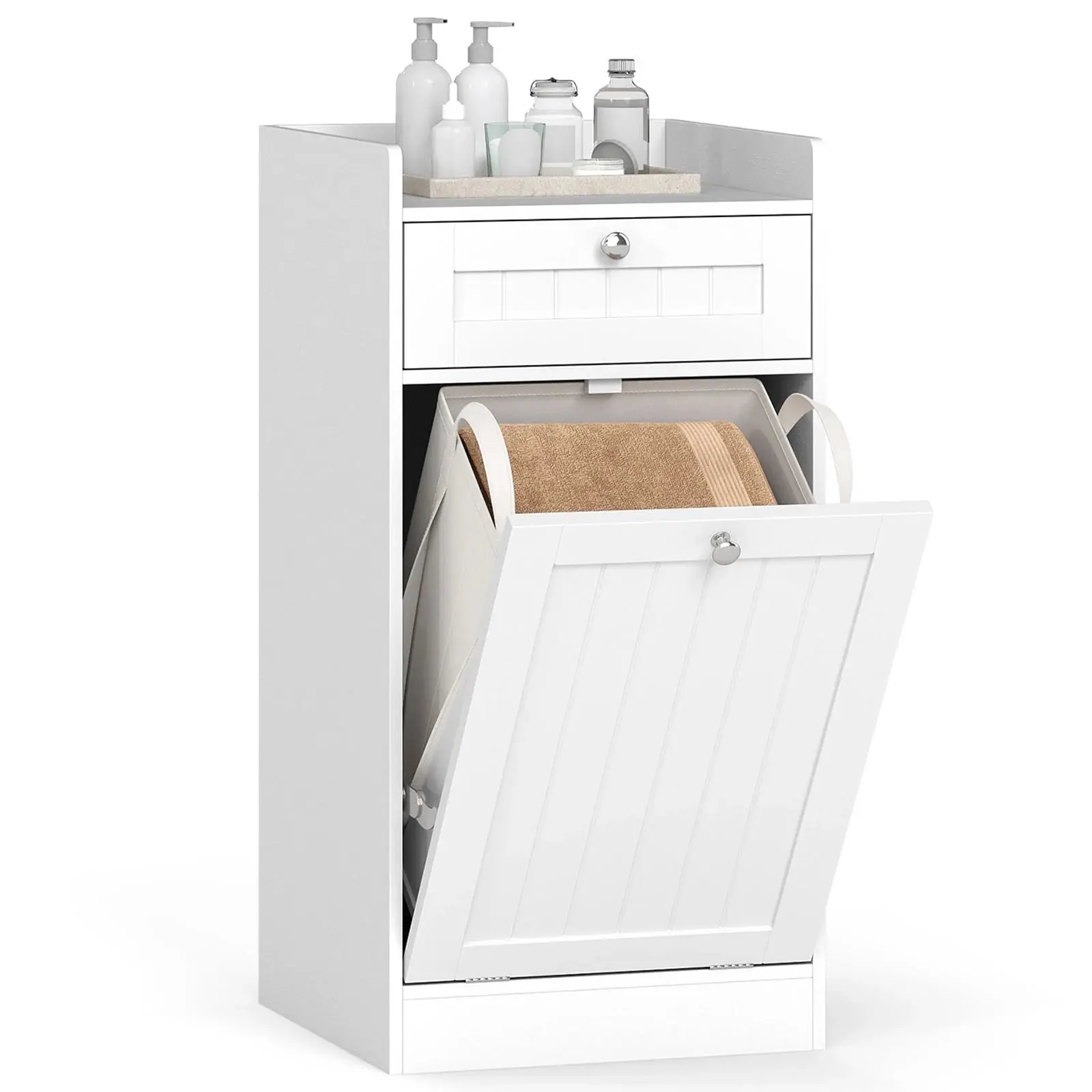 Шкафчик для ванной Costway JV13024WH (White) - 3