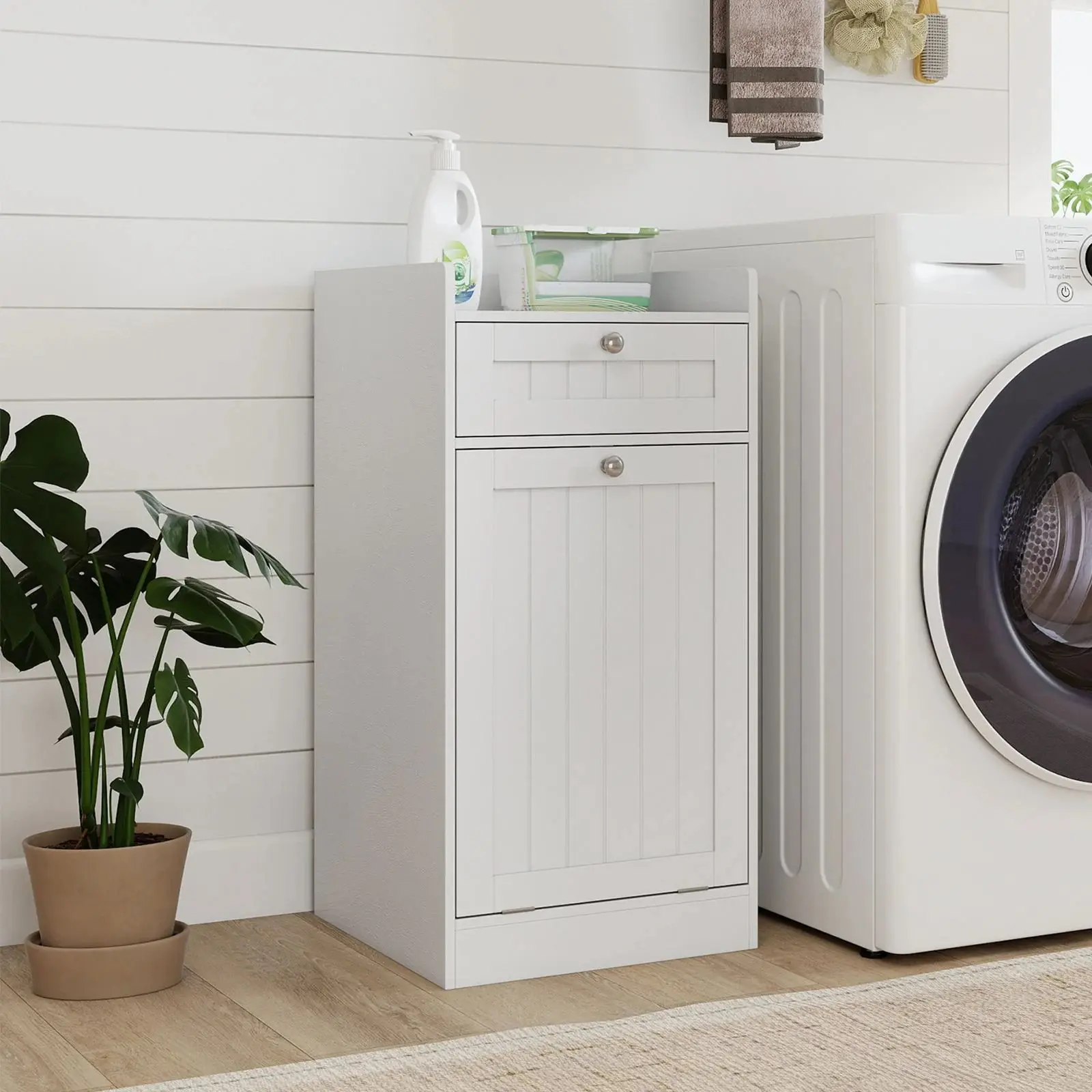 Шкафчик для ванной Costway JV13024WH (White) - 4
