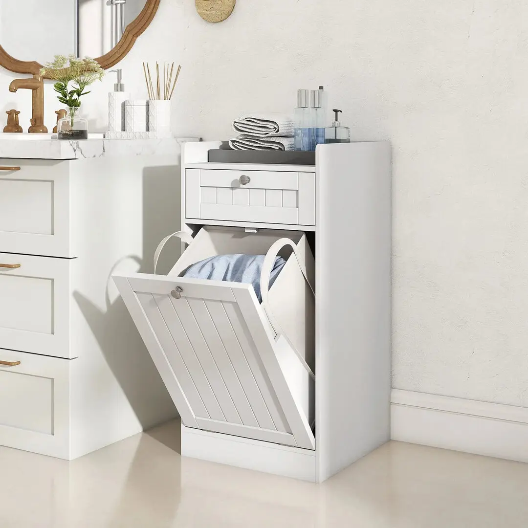 Шкафчик для ванной Costway JV13024WH (White)