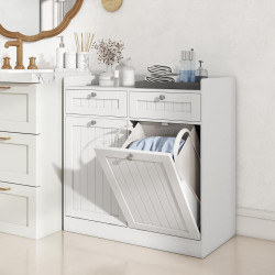 Шкафчик для ванной Costway JV13025WH (White)