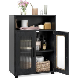 Шкафчик для ванной Costway JV13226DK (Black) Thumb