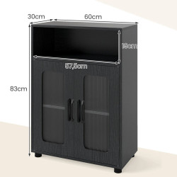 Шкафчик для ванной Costway JV13226DK (Black) Thumb