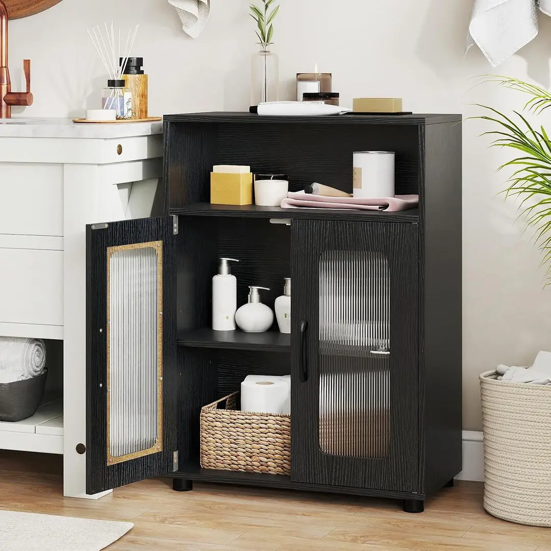 Шкафчик для ванной Costway JV13226DK (Black)