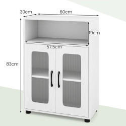 Шкафчик для ванной Costway JV13226WH (White) Thumb