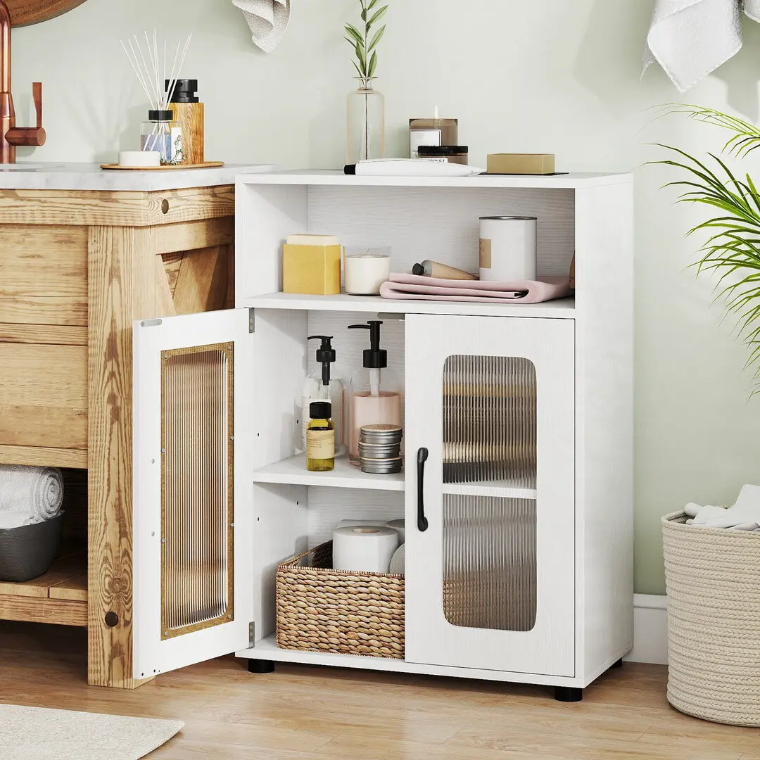 Шкафчик для ванной Costway JV13226WH (White)