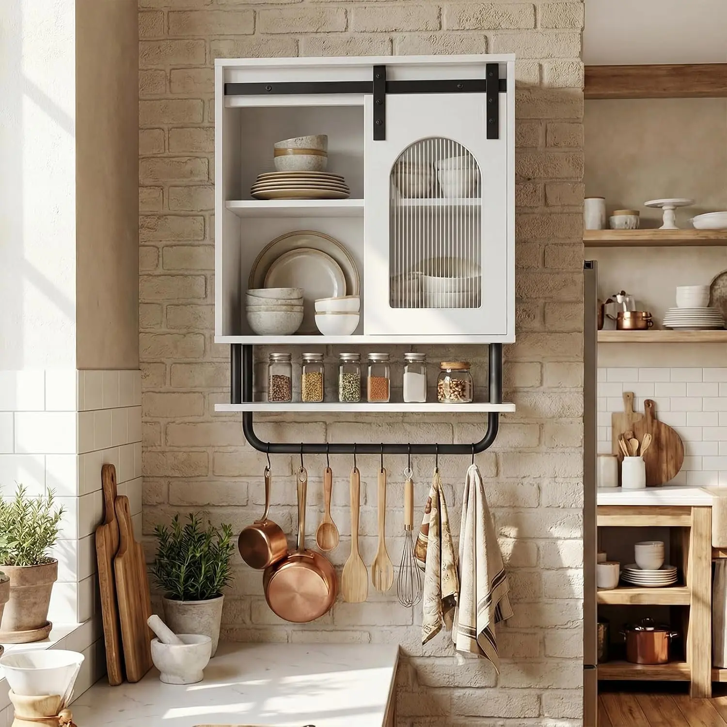 Шкафчик для ванной Costway JV13417WH (White) - 5