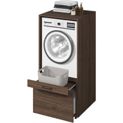Шкаф для стиральной машины Helvetia AZA 30OVME60 (Walnut Villa) Thumb