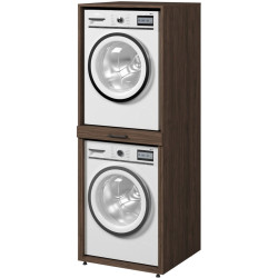 Шкаф для стиральной машины Helvetia AZA 30OVME61 (Walnut Villa) Thumb