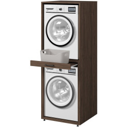Шкаф для стиральной машины Helvetia AZA 30OVME61 (Walnut Villa) Thumb