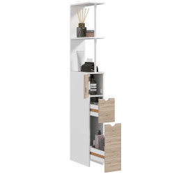 Шкаф Homcom 834-114V80ND (White/Natural) Thumb