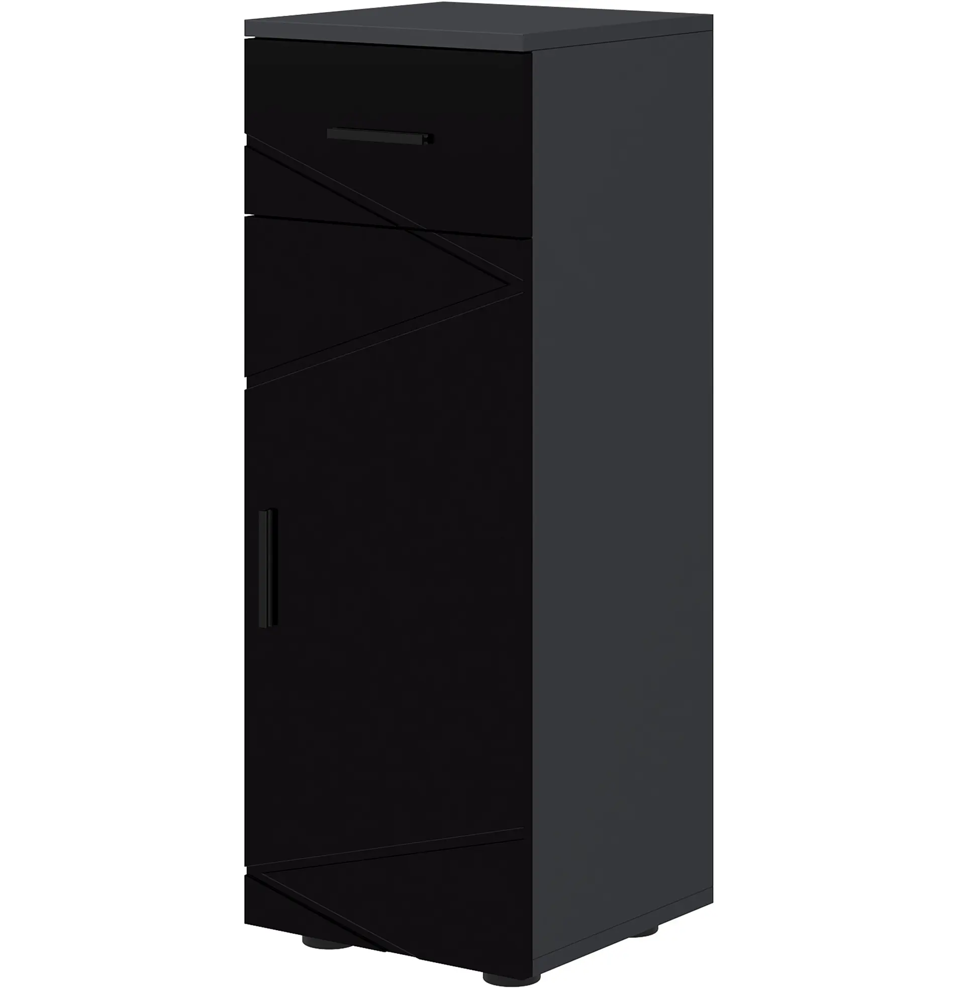 Dulap Homcom 834-617V00BK (Dark Gray/Black) - 2