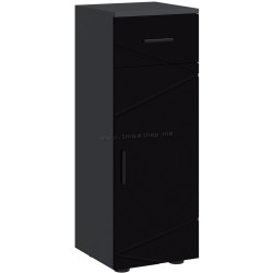Dulap Homcom 834-617V00BK (Dark Gray/Black)