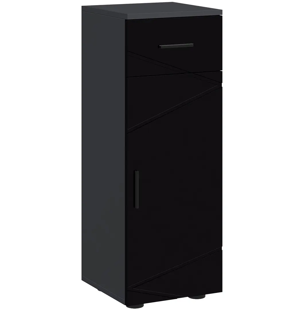Dulap Homcom 834-617V00BK (Dark Gray/Black)