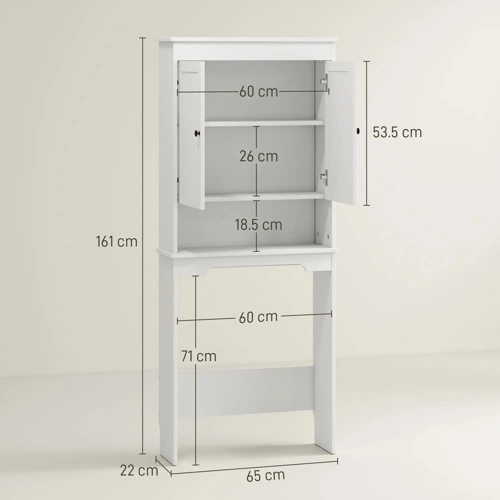 Шкаф Homcom 834-823V00WT (White) - 5
