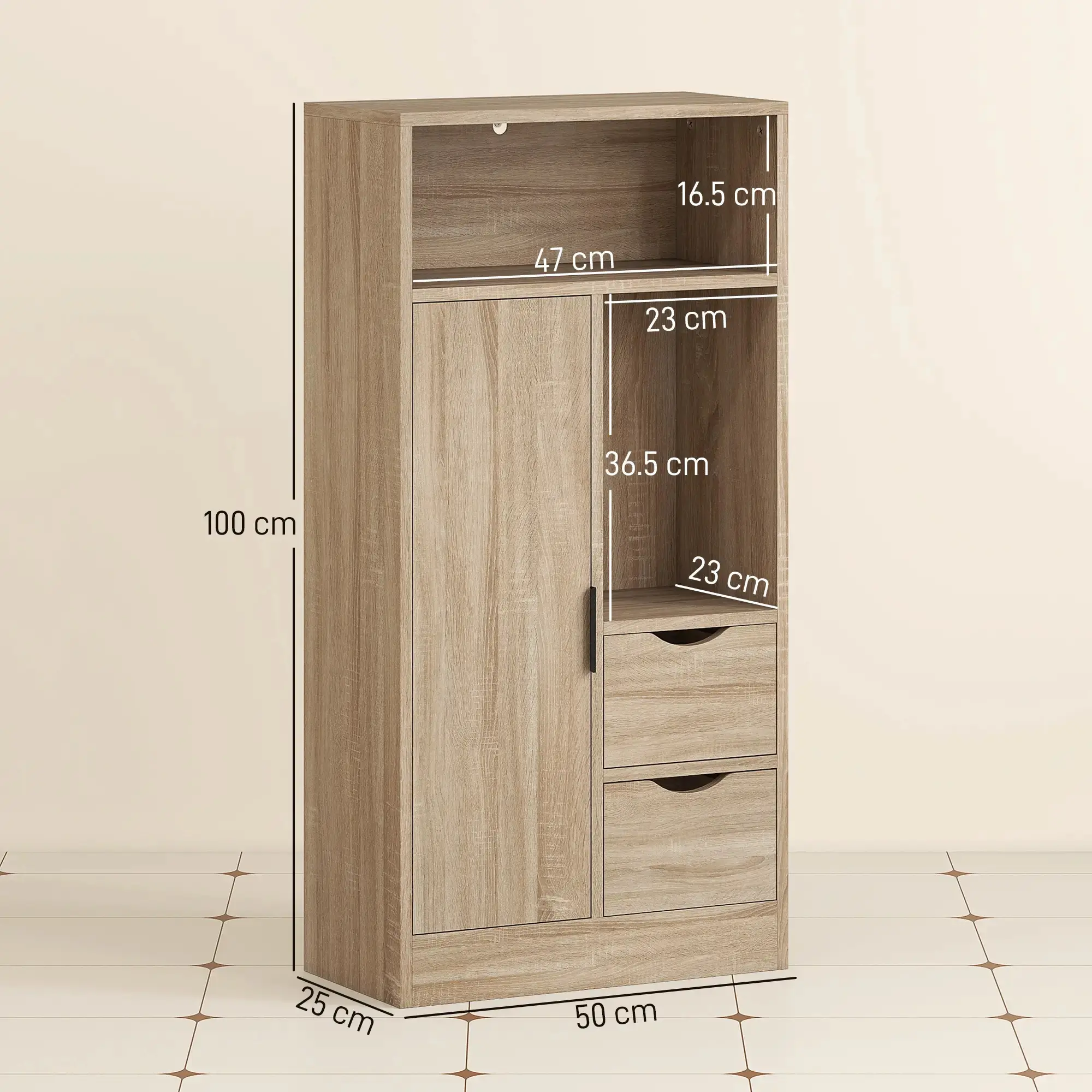 Шкаф Homcom 834-860V00ND (Natural) - 5