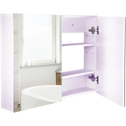 Шкаф подвесной с зеркалом Homcom 834-044 (White) Thumb