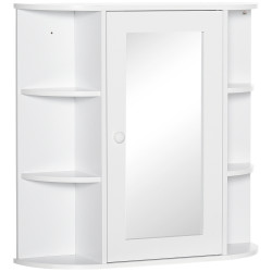Шкаф с зеркалом Homcom 834-203 (White) Thumb