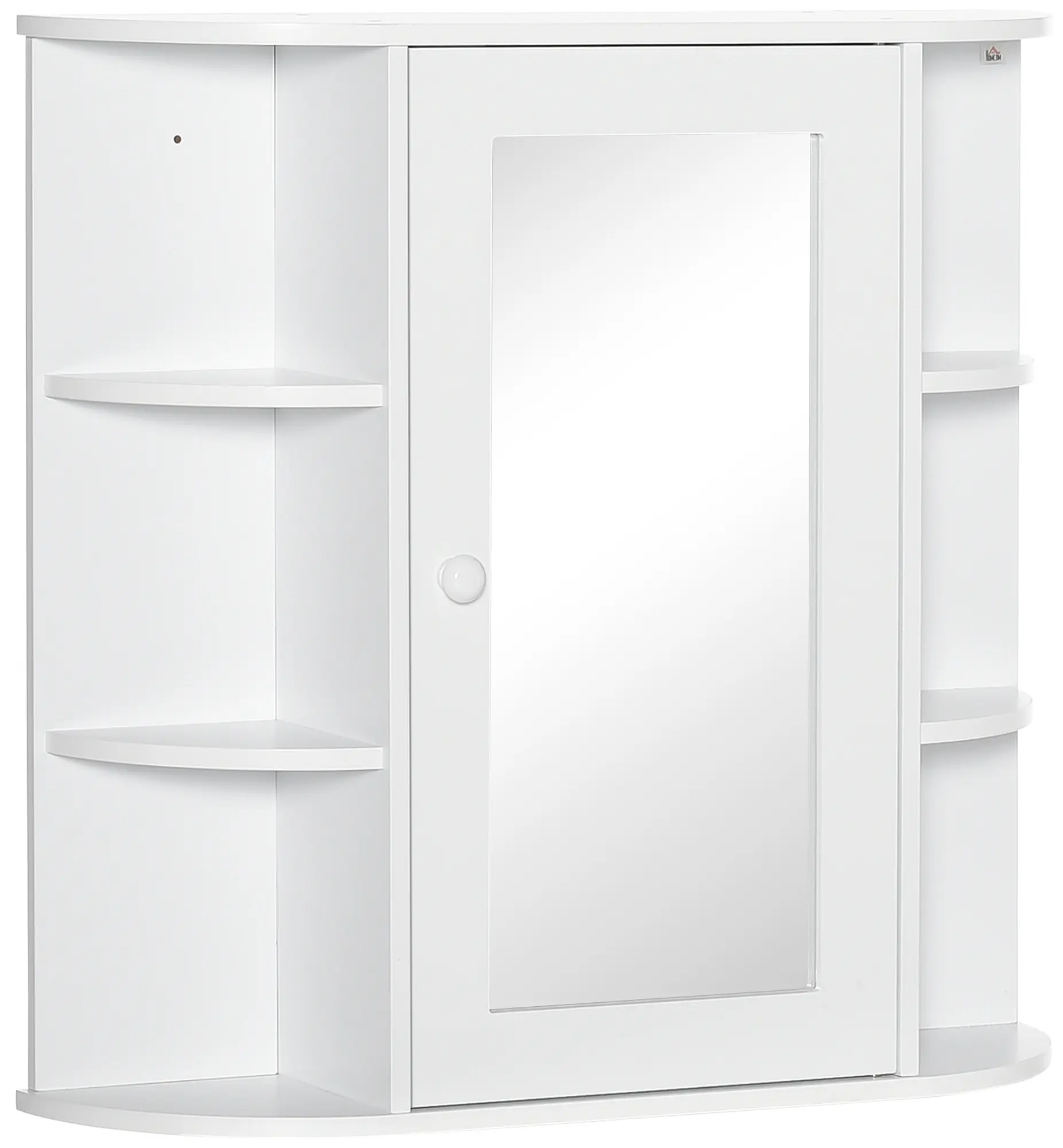 Шкаф с зеркалом Homcom 834-203 (White) - 2