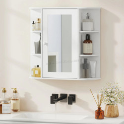 Шкаф с зеркалом Homcom 834-203 (White)