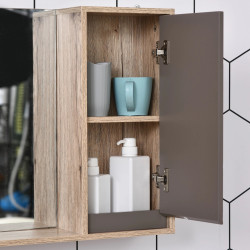 Шкаф с зеркалом Homcom 834-244 (Grey/Oak) Thumb