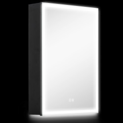 Шкаф с зеркалом Homcom 834-790V00BK LED (Black) Thumb