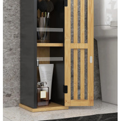 Dulap mic Homcom 834-667V00BK (Black/Natural) Thumb