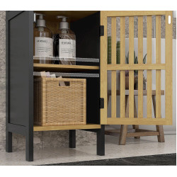 Dulap mic Homcom 834-669V00BK (Black/Natural) Thumb