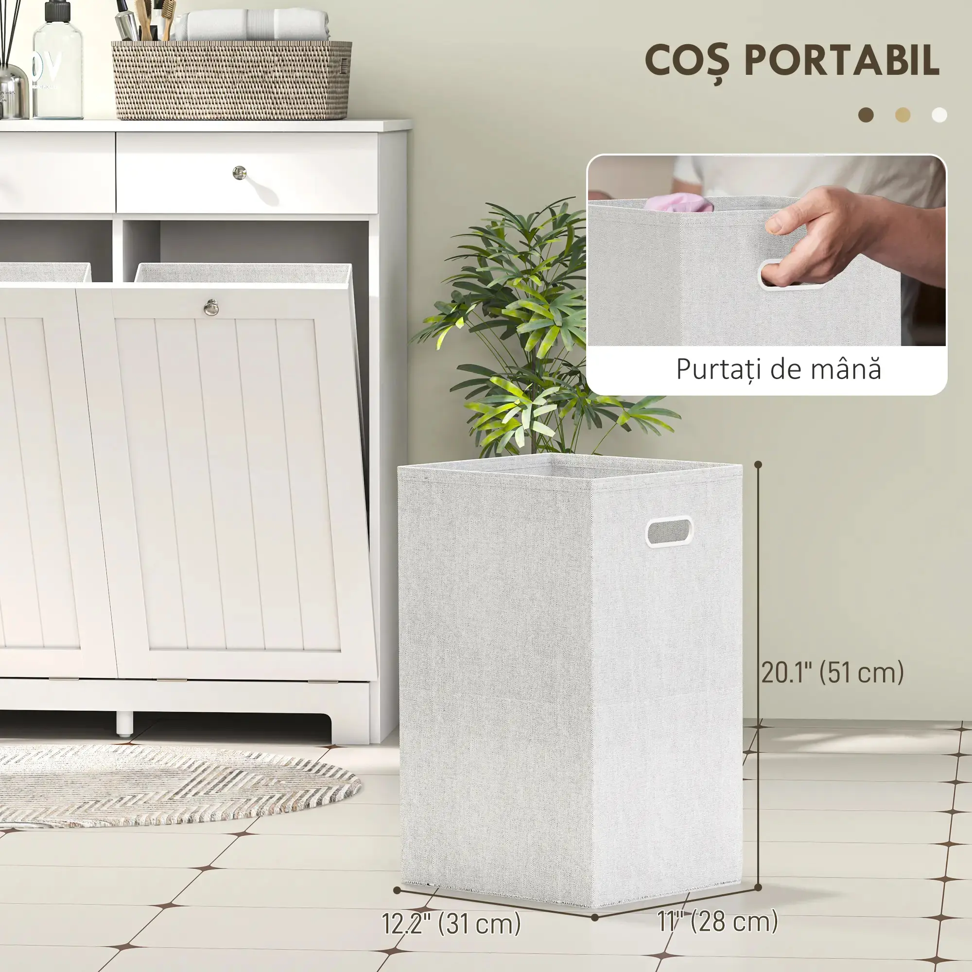 Dulap mic Homcom 834-773V81WT (White) - 7