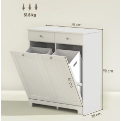 Dulap mic Homcom 834-773V81WT (White) Thumb